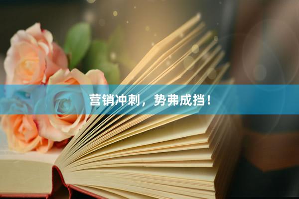 营销冲刺，势弗成挡！